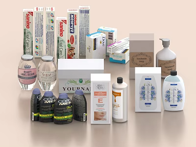 Assorted Perfume And Cosmetic Products 3d model