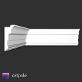 White Layered Architectural Molding With Detailed Design For Interior Trim