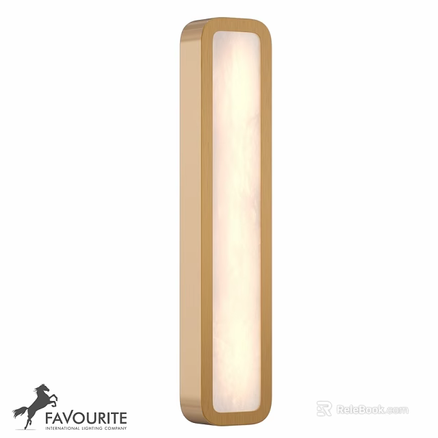 Modern Slim LED Wall Light With Warm Glow For Home Interior Decor 3d model 