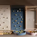 Climbing wall ocean ball pool 3d model