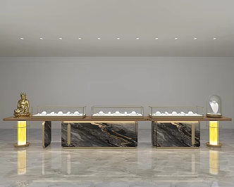 Jewelry Counter Jewelry Combination Cabinet Jewelry High Display Cabinet Jewelry Store Jewelry Side Hall 3d model