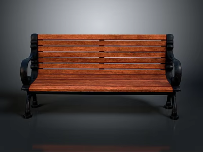 Roadside Chair Bench Park Bench Outdoor Bench Wooden Bench Leisure Recliner Easy Chair Fishbone Recliner 3d model