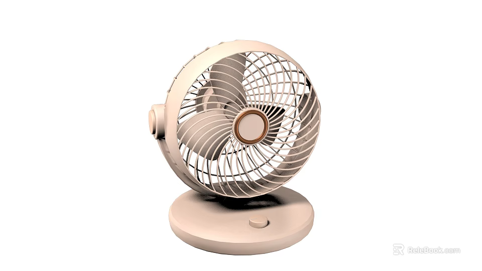 Stylish Desktop Air Circulator Fan For Home 3d model 