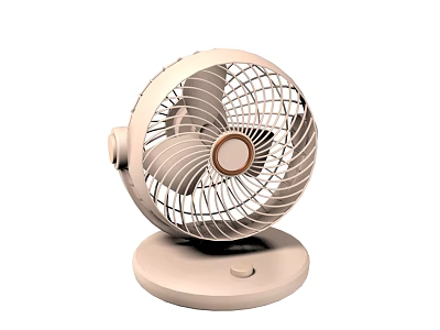 Stylish Desktop Air Circulator Fan For Home 3d model