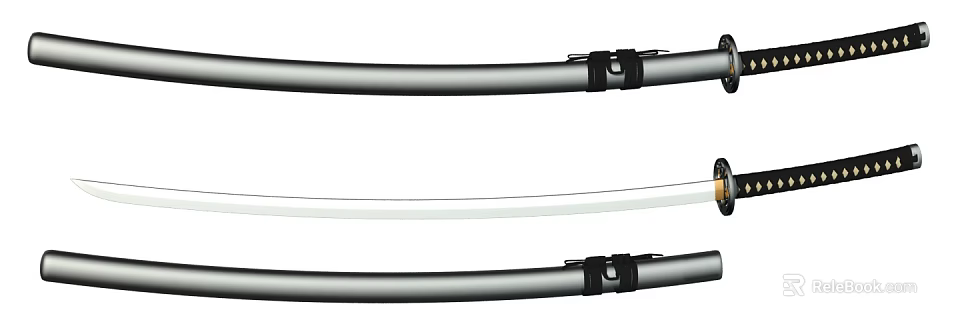 Curved Metal Tubes With Black Mounting Clips Flexible Structure And Sleek Design 3d model 