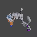 Game and Movie Characters in Intense Fighting Action with Super Saiyan and Alien Warriors