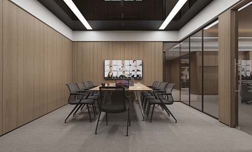 Modern Conference Room 3d model