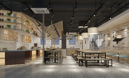 New Chinese Restaurant 3d model