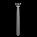Classical Roman Column Featuring Ornate Carved Capital And Fluted Stone Shaft