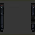Pair of Black Tactical Pistols With Modern Design And Scope Attachment
