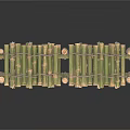 Eco Friendly Bamboo Shelf With Multiple Woven Layers And Stable Structure