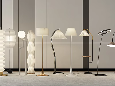 Modern Design Floor Lamps With Various Styles For Living Room Home Decor 3d model