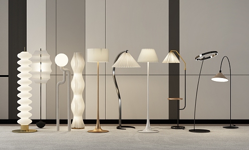 Modern minimalist floor lamp 3d model