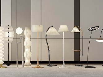 Modern minimalist floor lamp 3d model