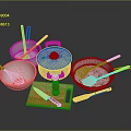 Essential Kitchen Utensils Set with Pots Pans Whisk Knife and Cutting Board