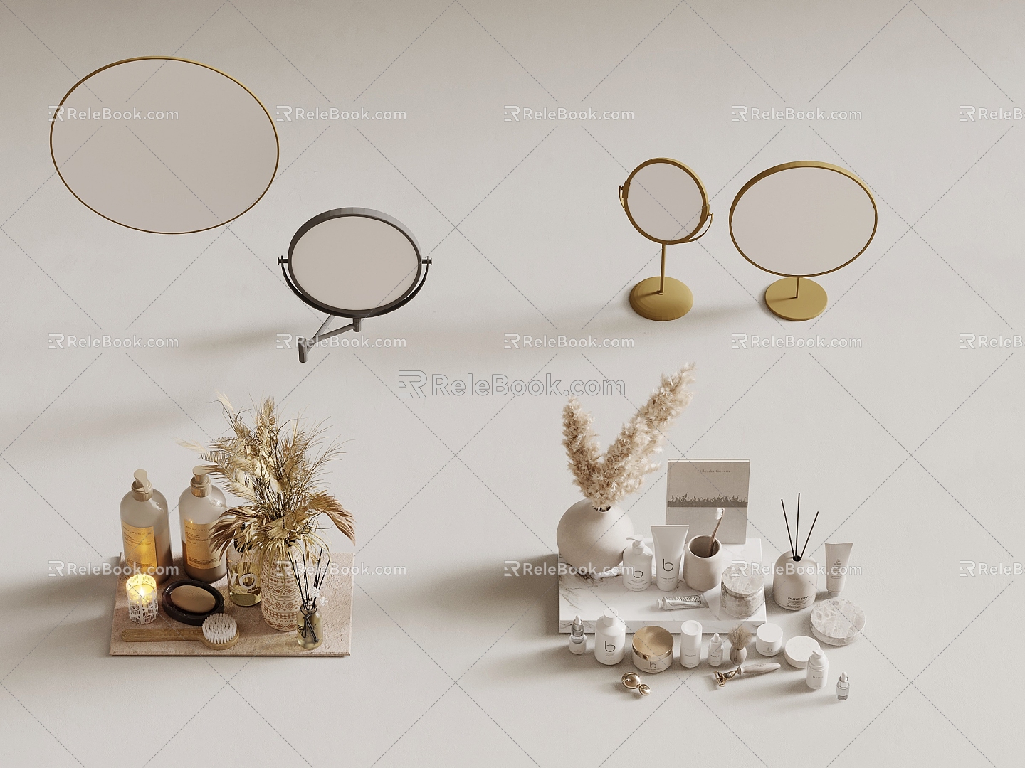 Makeup Dressing Ornaments Dressing Mirror model