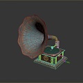 phonograph old phonograph old phonograph antique phonograph classical phonograph retro phonograph 3d model