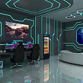 Modern store computer store 3d model