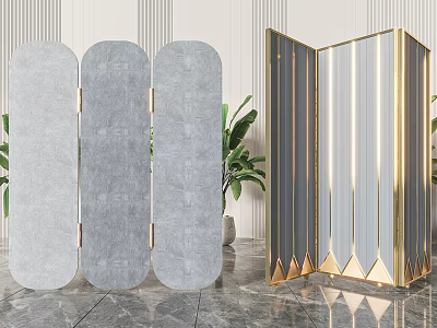 modern screen partition screen 3d model