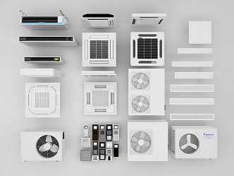 Air conditioning equipment 3d model