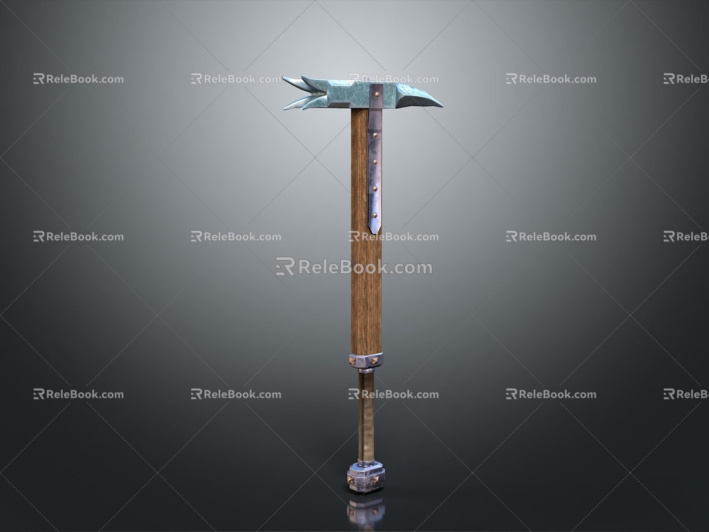 Hammer Warhammer Cartoon Hammer Magic Hammer Thor's Hammer Ancient Weapons Cold Weapons Medieval Items 3d model