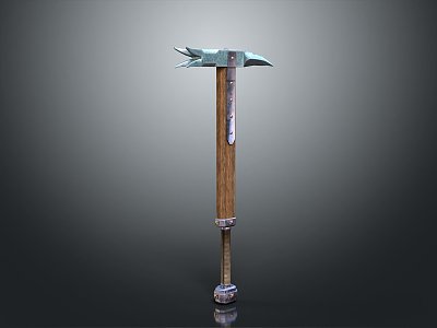 Hammer Warhammer Cartoon Hammer Magic Hammer Thor's Hammer Ancient Weapons Cold Weapons Medieval Items 3d model