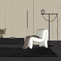 Single sofa 3d model