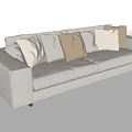 Modern Poliform double sofa 3d model