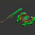 Contradiction Medieval Shield Ancient Shield Defensive Weapon Ancient Shield Iron Shield Protective Shield 3d model