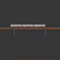 White Model Train On Elevated Railway Track With Metal Supports And Dark Background