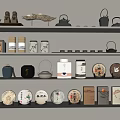 New Chinese Tea Set 3d model