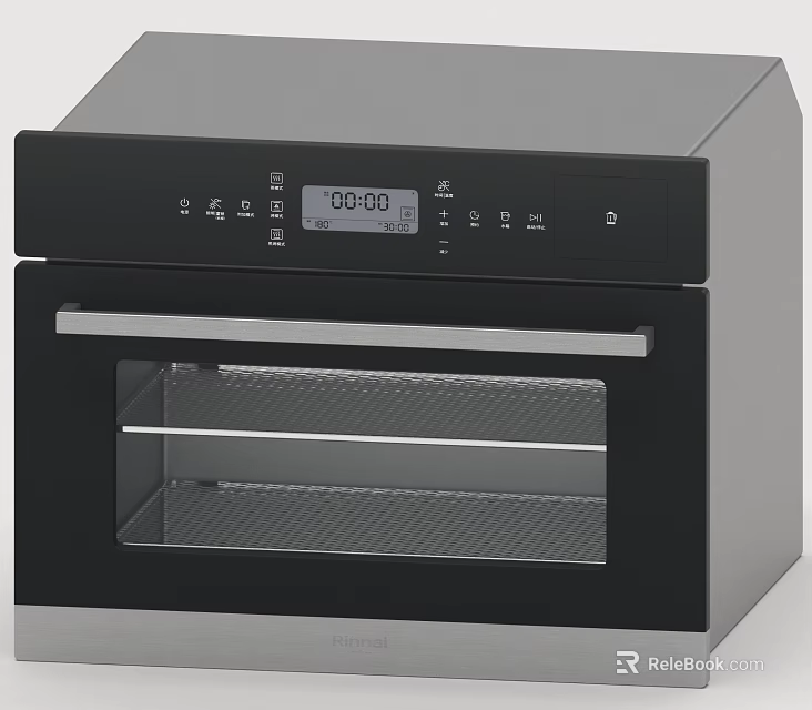 Modern Electric Oven With Digital Display And Control Panel For Kitchen Use 3d model