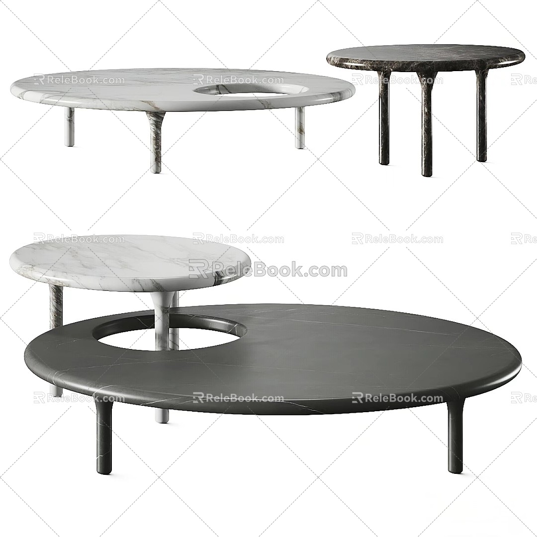 Honore Marble Coffee Table 3d model