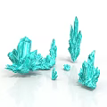 Turquoise Crystal Decorative Ornaments with Various Shapes for Home Lifestyle Decoration