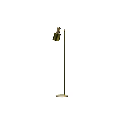 Modern Minimalist Floor Lamp With Green Shade And Metal Stand For Home Decor 3d model