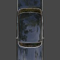 Year Black Chevrolet Bel-air Car 3d model