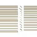 European Gypsum Line Yin Angle Gypsum Line 3d model