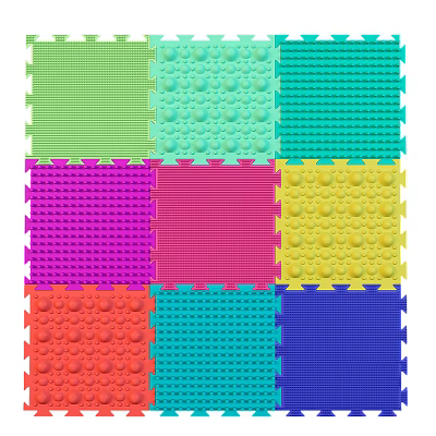 Vibrant Interlocking Foam Play Mats With Multiple Colors And Textured Surfaces 3d model