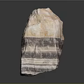 Natural Layered Stone With Yellow Pink Brown Stripes And Textures