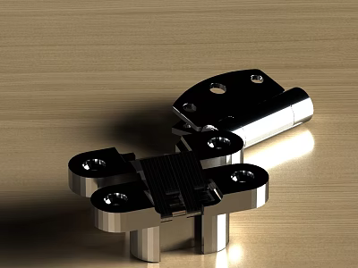 Modern Swing Door Hinge With Stainless Steel Construction And Durable Design Elements 3d model