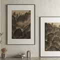 New Chinese Decorative Painting 3d model