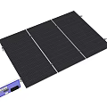 Industrial Solar Panel System With Inverter For Renewable Energy Generation 3d model