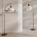 Modern Minimalist Floor Lamps With Dome And Petal Shaped Shades Metal Stand Round Base