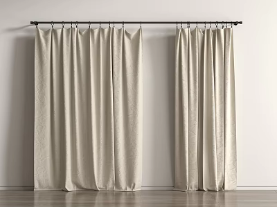 Light Colored Roman Blinds For Minimalist Interior 3d model