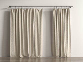 Roman Rod Lazy Curtain 3d model