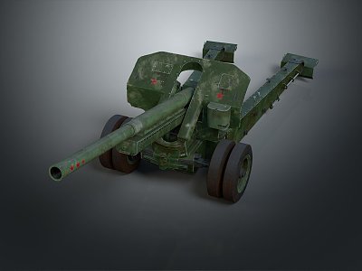 Artillery Gun Artillery Ship Gun Siege Gun Cannon Anti-aircraft Breaking Heavy Gun Heavy Gun 3d model