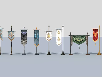 Flag Western Flag 3d model