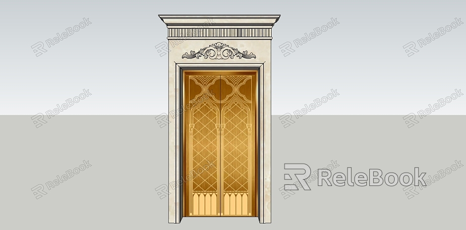 European-style marble elevator door model