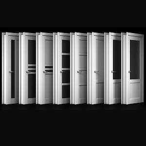 Swing door swing door combination 3d model