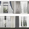 Curtains in Various Styles with Sheer Layers and Neutral Tones for Home Window Decor